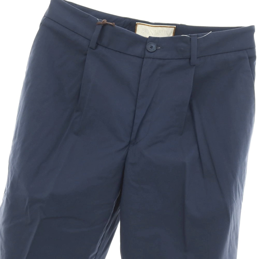 【新品アウトレット】ボネール BONHEUR PECHINO ストレッチ コットンナイロン カジュアルスラックスパンツ ネイビー【サイズ30】【 状態ランクN- 】【 メンズ 】