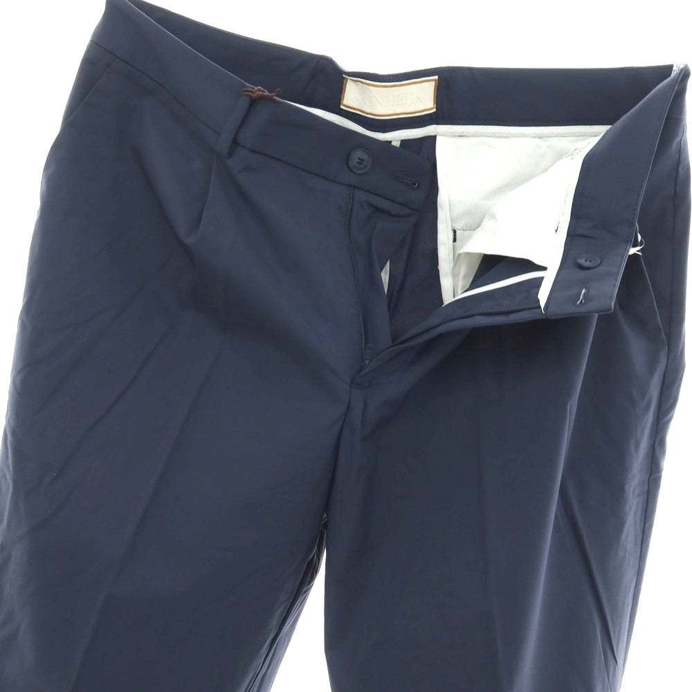 【新品アウトレット】ボネール BONHEUR PECHINO ストレッチ コットンナイロン カジュアルスラックスパンツ ネイビー【サイズ36】【 状態ランクN- 】【 メンズ 】