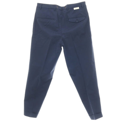 【新品アウトレット】ボネール BONHEUR PECHINO ストレッチ コットンナイロン カジュアルスラックスパンツ ネイビー【サイズ36】【 状態ランクN- 】【 メンズ 】