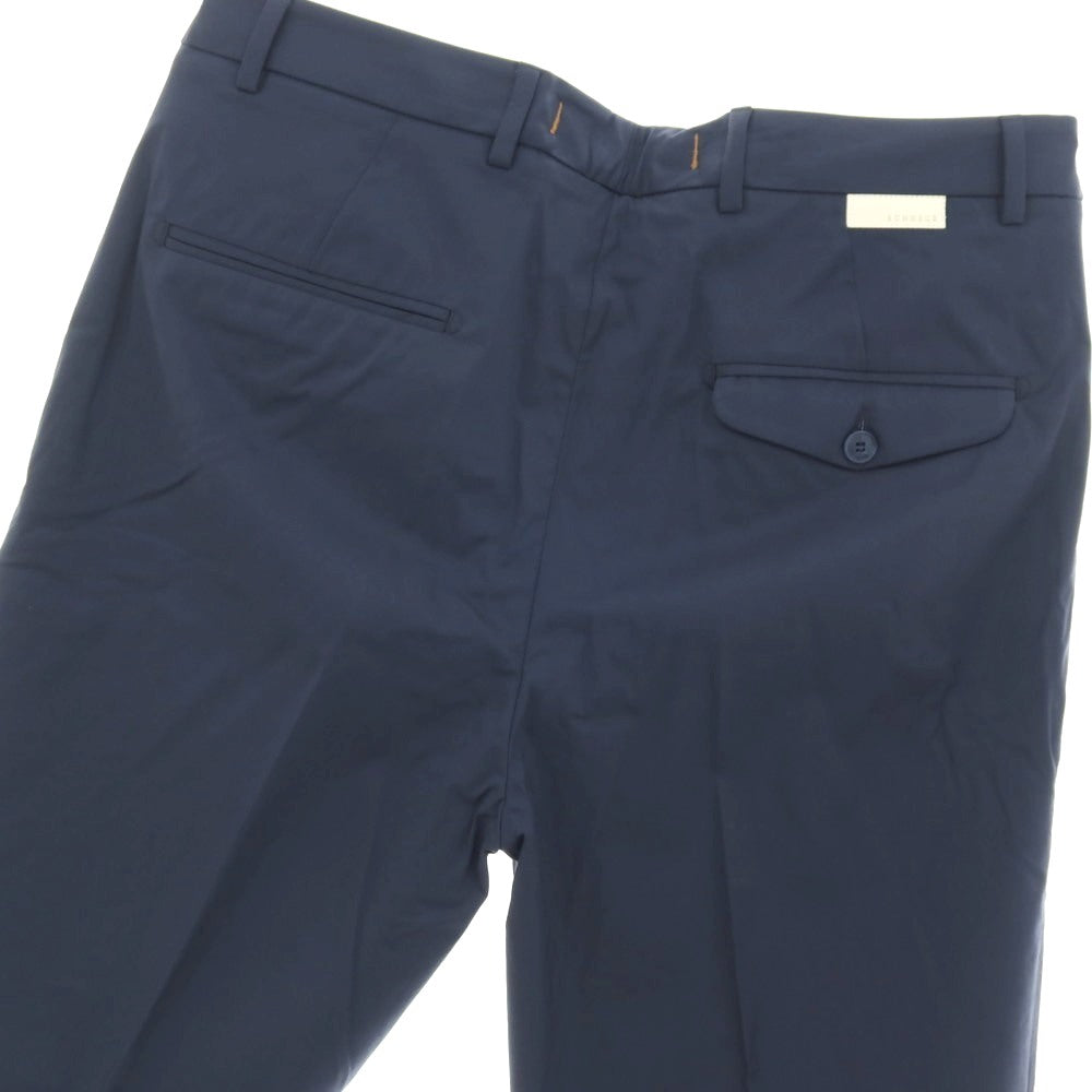 【新品アウトレット】ボネール BONHEUR PECHINO ストレッチ コットンナイロン カジュアルスラックスパンツ ネイビー【サイズ36】【 状態ランクN- 】【 メンズ 】