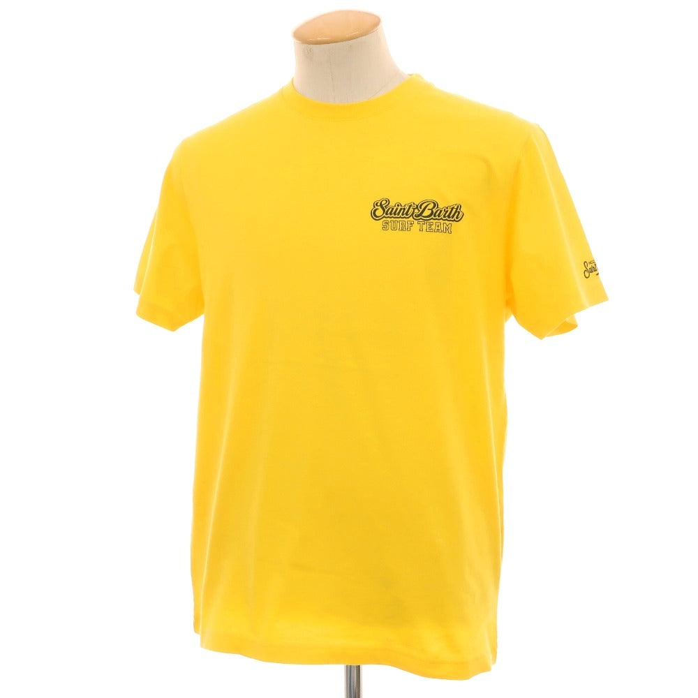 【新品】エムシーツー セントバーツ MC2 SAINT BARTH × Disney コットン クルーネック 半袖Ｔシャツ イエロー【サイズS】【 状態ランクN 】【 メンズ 】