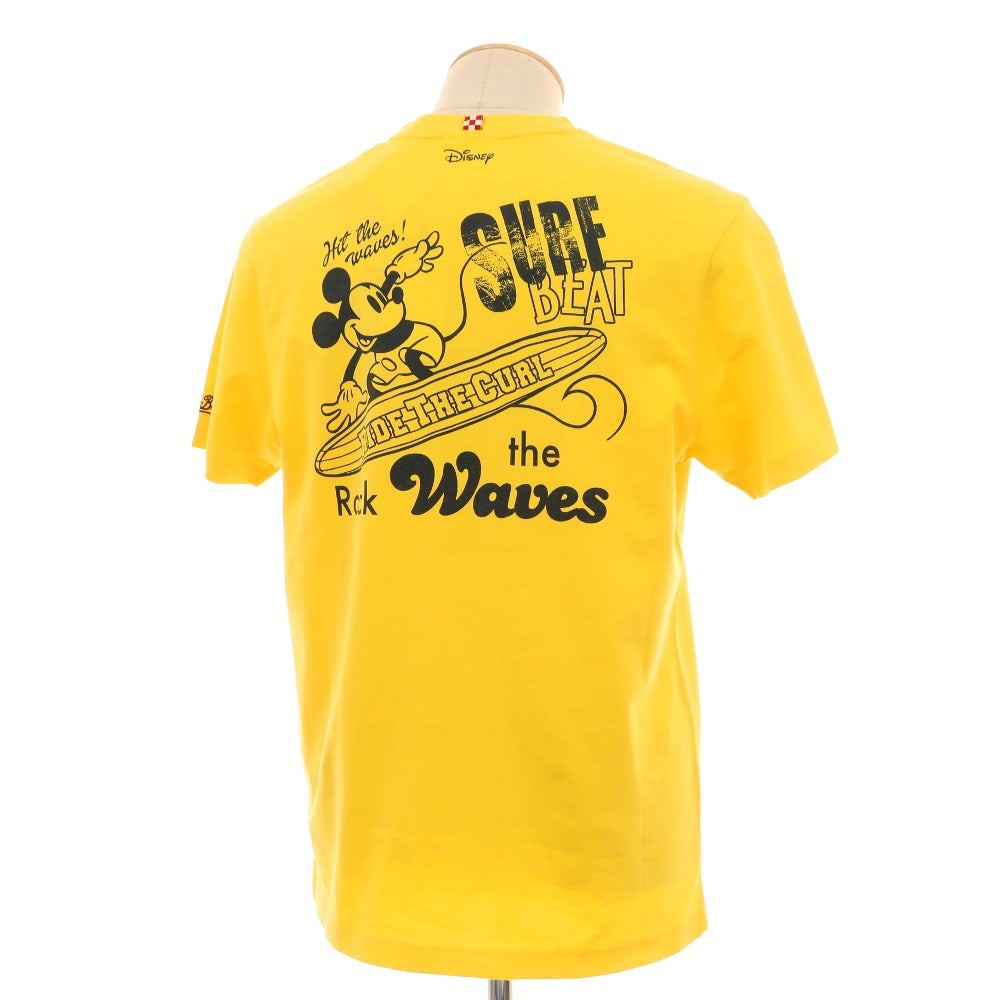 【新品】エムシーツー セントバーツ MC2 SAINT BARTH × Disney コットン クルーネック 半袖Ｔシャツ イエロー【サイズS】【 状態ランクN 】【 メンズ 】[DPD]