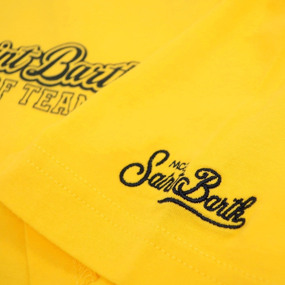 【新品】エムシーツー セントバーツ MC2 SAINT BARTH × Disney コットン クルーネック 半袖Ｔシャツ イエロー【サイズS】【 状態ランクN 】【 メンズ 】