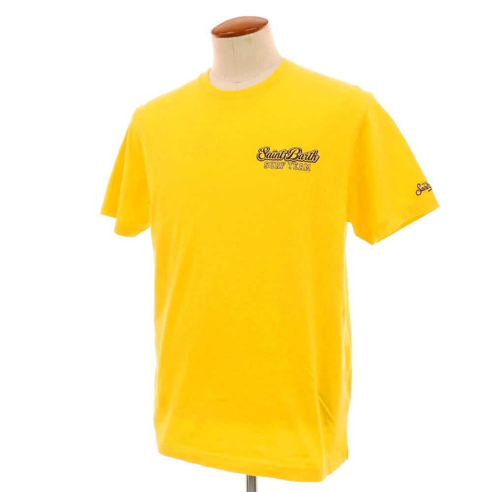 【新品】エムシーツー セントバーツ MC2 SAINT BARTH × Disney コットン クルーネック 半袖Ｔシャツ イエロー【サイズM】【 状態ランクN 】【 メンズ 】[DPD]