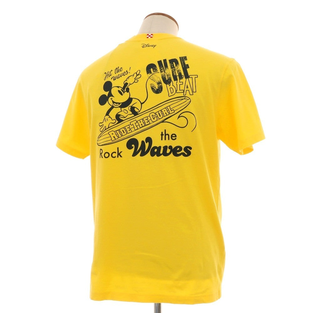 【新品】エムシーツー セントバーツ MC2 SAINT BARTH × Disney コットン クルーネック 半袖Ｔシャツ イエロー【サイズM】【 状態ランクN 】【 メンズ 】