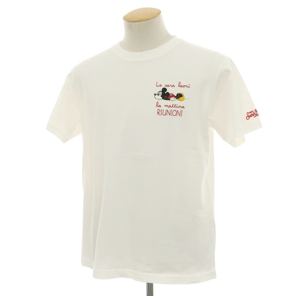 【新品】エムシーツー セントバーツ MC2 SAINT BARTH × Disney コットン クルーネック 半袖Ｔシャツ ホワイト【サイズS】【 状態ランクN 】【 メンズ 】