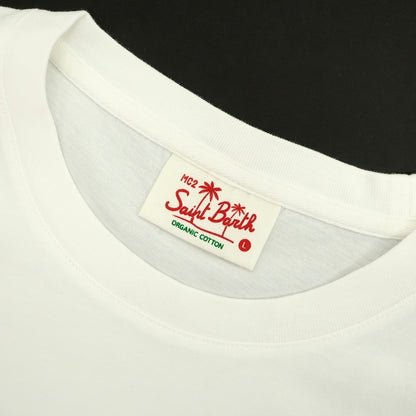 【新品】エムシーツー セントバーツ MC2 SAINT BARTH × Disney コットン クルーネック 半袖Ｔシャツ ホワイト【サイズL】【 状態ランクN 】【 メンズ 】