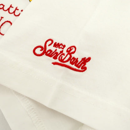 【新品】エムシーツー セントバーツ MC2 SAINT BARTH × Disney コットン クルーネック 半袖Ｔシャツ ホワイト【サイズL】【 状態ランクN 】【 メンズ 】