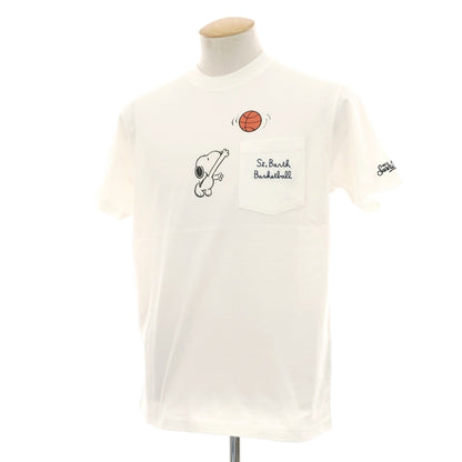 【新品】エムシーツー セントバーツ MC2 SAINT BARTH × PEANUTS コットン クルーネック ポケット 半袖Ｔシャツ ホワイト【サイズS】【 状態ランクN 】【 メンズ 】