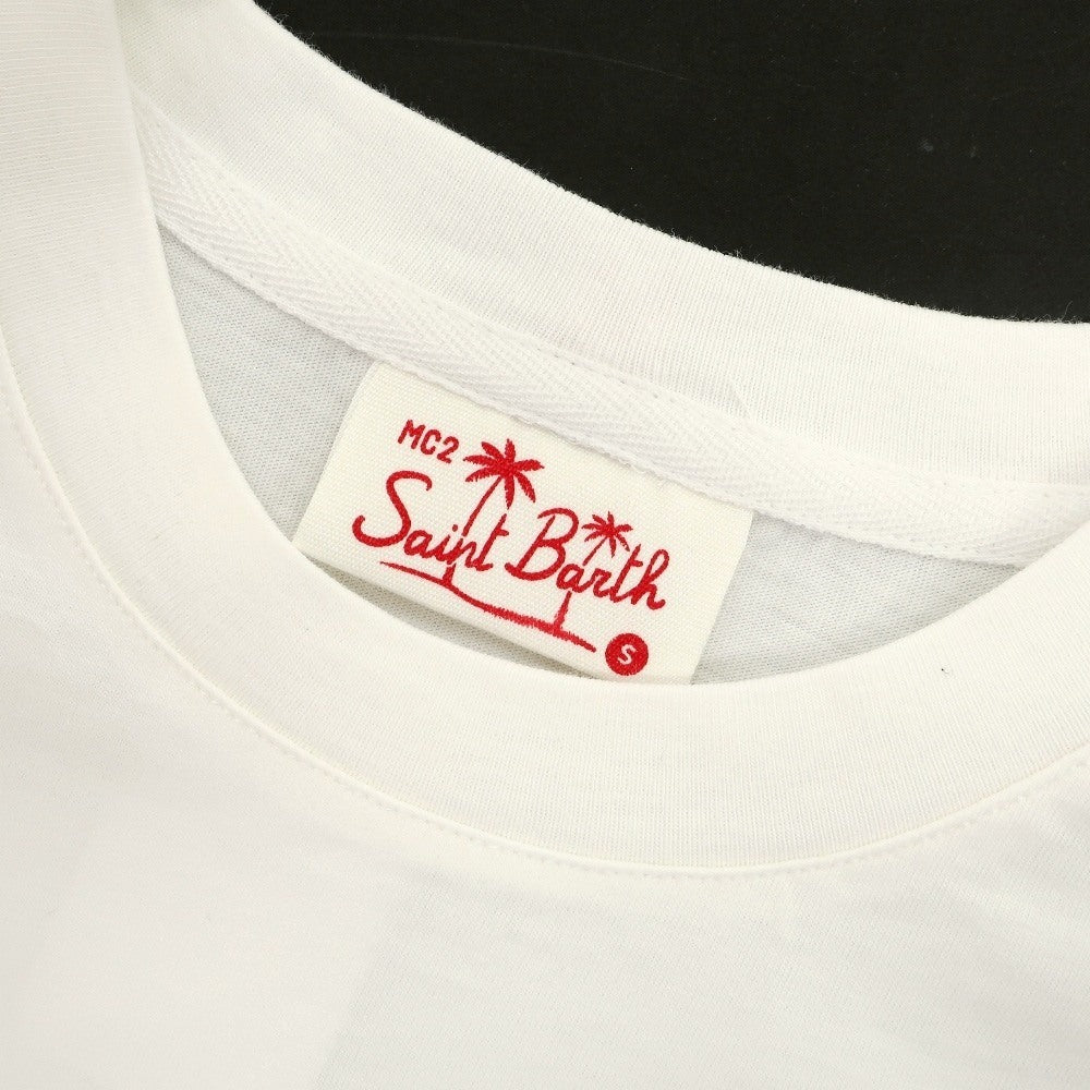【新品】エムシーツー セントバーツ MC2 SAINT BARTH × PEANUTS コットン クルーネック ポケット 半袖Ｔシャツ ホワイト【サイズS】【 状態ランクN 】【 メンズ 】[DPD]