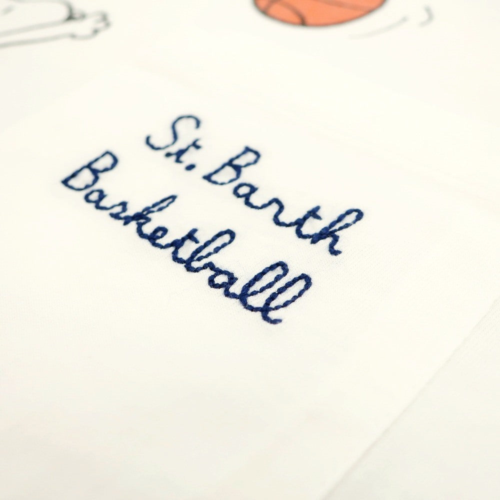 【新品】エムシーツー セントバーツ MC2 SAINT BARTH × PEANUTS コットン クルーネック ポケット 半袖Ｔシャツ ホワイト【サイズM】【 状態ランクN 】【 メンズ 】