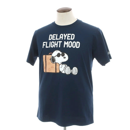 【新品】エムシーツー セントバーツ MC2 SAINT BARTH × PEANUTS コットン クルーネック 半袖Ｔシャツ ネイビー【サイズL】【 状態ランクN 】【 メンズ 】