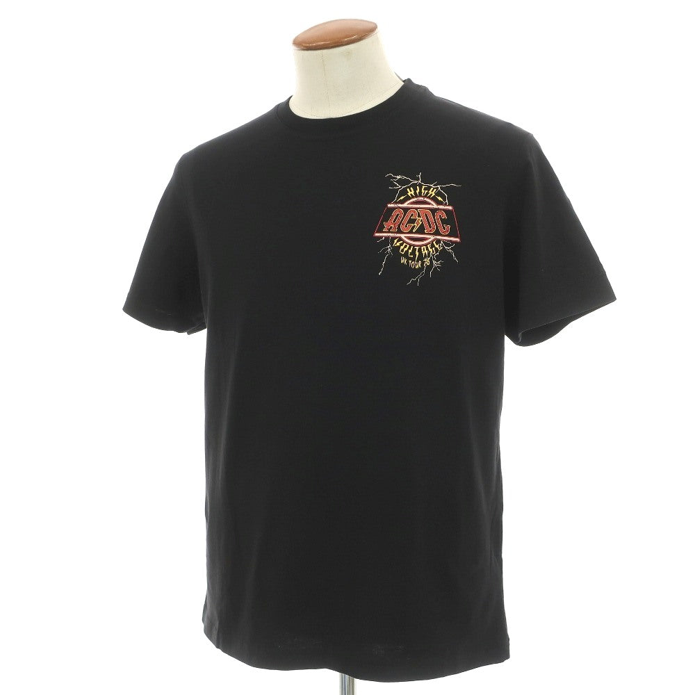 【新品】エムシーツー セントバーツ MC2 SAINT BARTH × AC/DC コットン クルーネック 半袖Ｔシャツ ブラック【サイズM】【 状態ランクN 】【 メンズ 】[DPD]