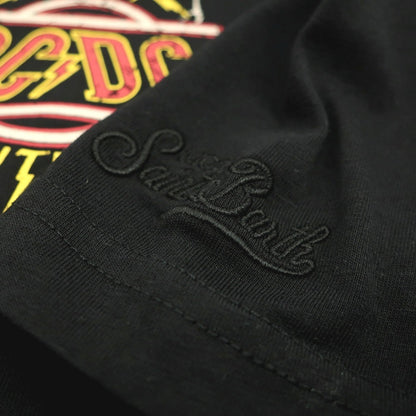 【新品】エムシーツー セントバーツ MC2 SAINT BARTH × AC/DC コットン クルーネック 半袖Ｔシャツ ブラック【サイズM】【 状態ランクN 】【 メンズ 】