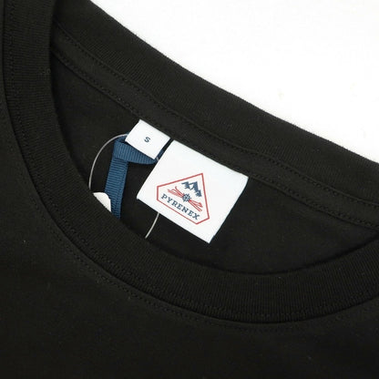 【新品】ピレネックス Pyrenex ストレッチ コットン クルーネック 半袖Ｔシャツ ブラック【サイズS】【 状態ランクN 】【 ユニセックス 】