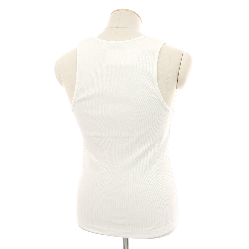 【新品】ジェイダブリューアンダーソン J.W.Anderson. ストレッチ コットン リブ タンクトップ ホワイト【サイズXS】【 状態ランクN 】【 メンズ 】