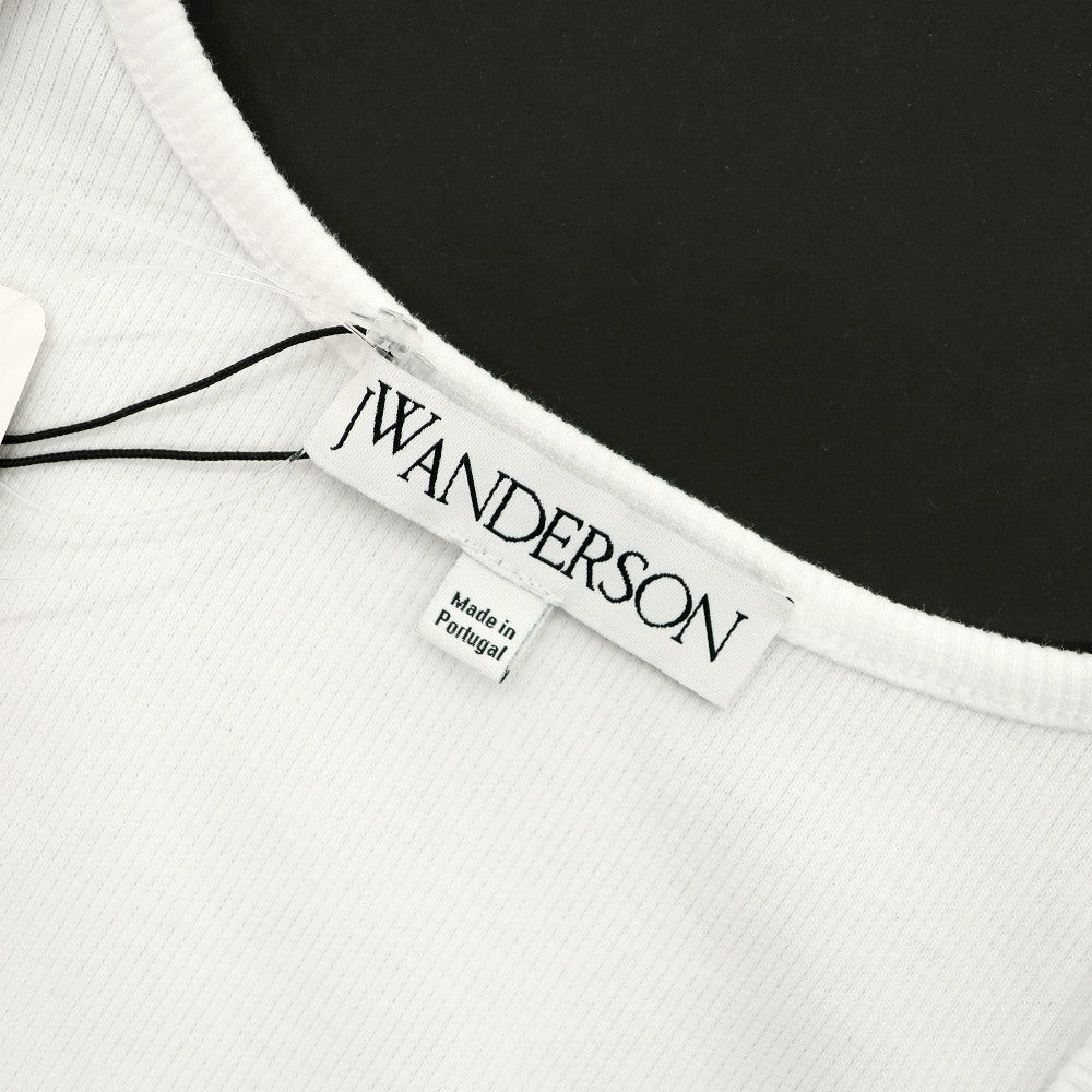 【新品】ジェイダブリューアンダーソン J.W.Anderson. ストレッチ コットン リブ タンクトップ ホワイト【 サイズS 】【 状態ランクN 】【 メンズ 】 [CPD]