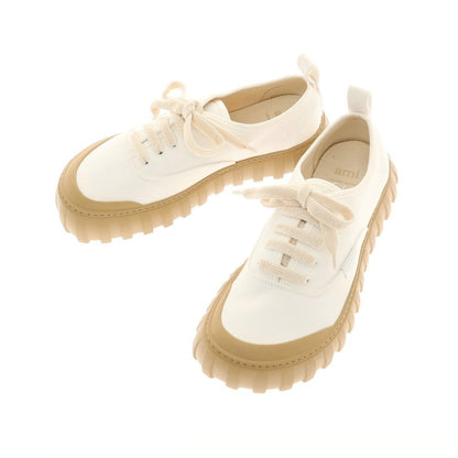 【新品】アミ ami キャンバス スニーカー オフホワイト【サイズ41】【 状態ランクN 】【 メンズ 】