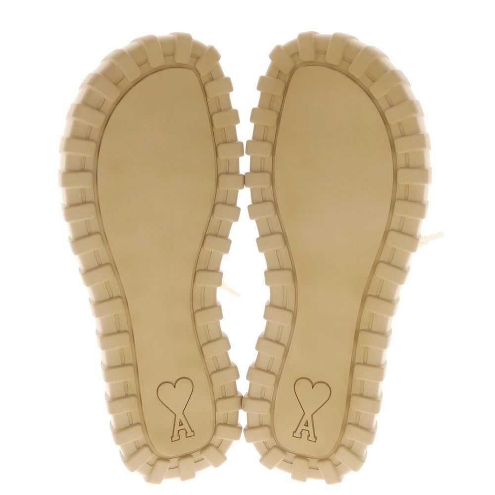 【新品】アミ ami キャンバス スニーカー オフホワイト【サイズ41】【 状態ランクN 】【 メンズ 】