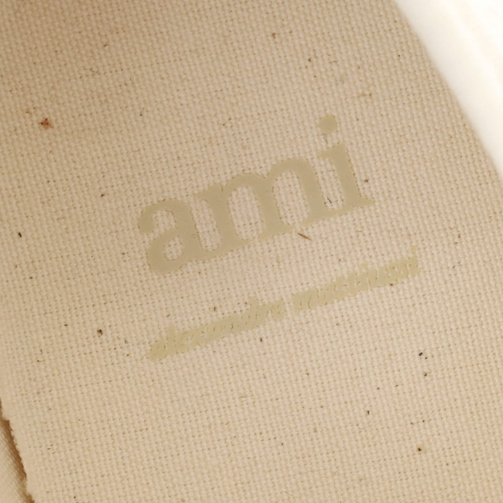 【新品】アミ ami キャンバス スニーカー オフホワイト【サイズ42】【 状態ランクN 】【 メンズ 】