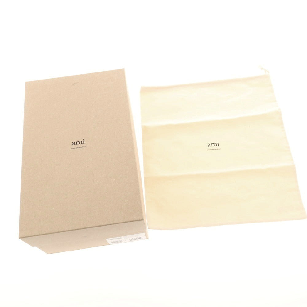 【新品】アミ ami キャンバス スニーカー オフホワイト【サイズ42】【 状態ランクN 】【 メンズ 】[CPD]