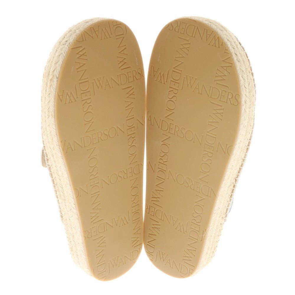 【新品】ジェイダブリューアンダーソン J.W.Anderson. キャンバス エスパドリーユ サンダル ブルーxライトブラウン【サイズ40】【 状態ランクN 】【 メンズ 】