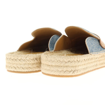 【新品】ジェイダブリューアンダーソン J.W.Anderson. キャンバス エスパドリーユ サンダル ブルーxライトブラウン【サイズ40】【 状態ランクN 】【 メンズ 】