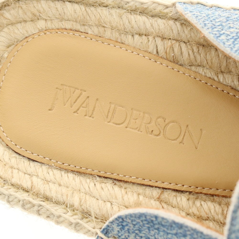 【新品】ジェイダブリューアンダーソン J.W.Anderson. キャンバス エスパドリーユ サンダル ブルーxライトブラウン【サイズ40】【 状態ランクN 】【 メンズ 】