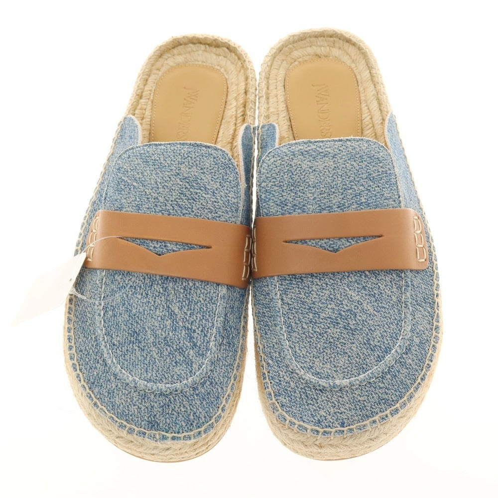 【新品】ジェイダブリューアンダーソン J.W.Anderson. キャンバス エスパドリーユ サンダル ブルーxライトブラウン【サイズ41】【 状態ランクN 】【 メンズ 】