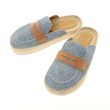 【新品】ジェイダブリューアンダーソン J.W.Anderson. キャンバス エスパドリーユ サンダル ブルーxライトブラウン【サイズ42】【 状態ランクN 】【 メンズ 】