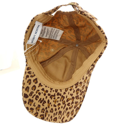 【新品】メゾンラビッシュ Maison Labiche レオパード柄 BBキャップ ベージュxブラウン【 FREE 】【 状態ランクN 】【 ユニセックス 】