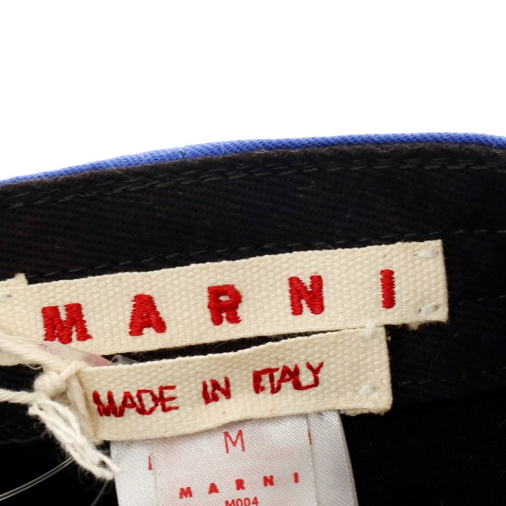 【新品】マルニ MARNI ツイルコットン ロゴ BBキャップ ブルー【 M 】【 状態ランクN 】【 ユニセックス 】