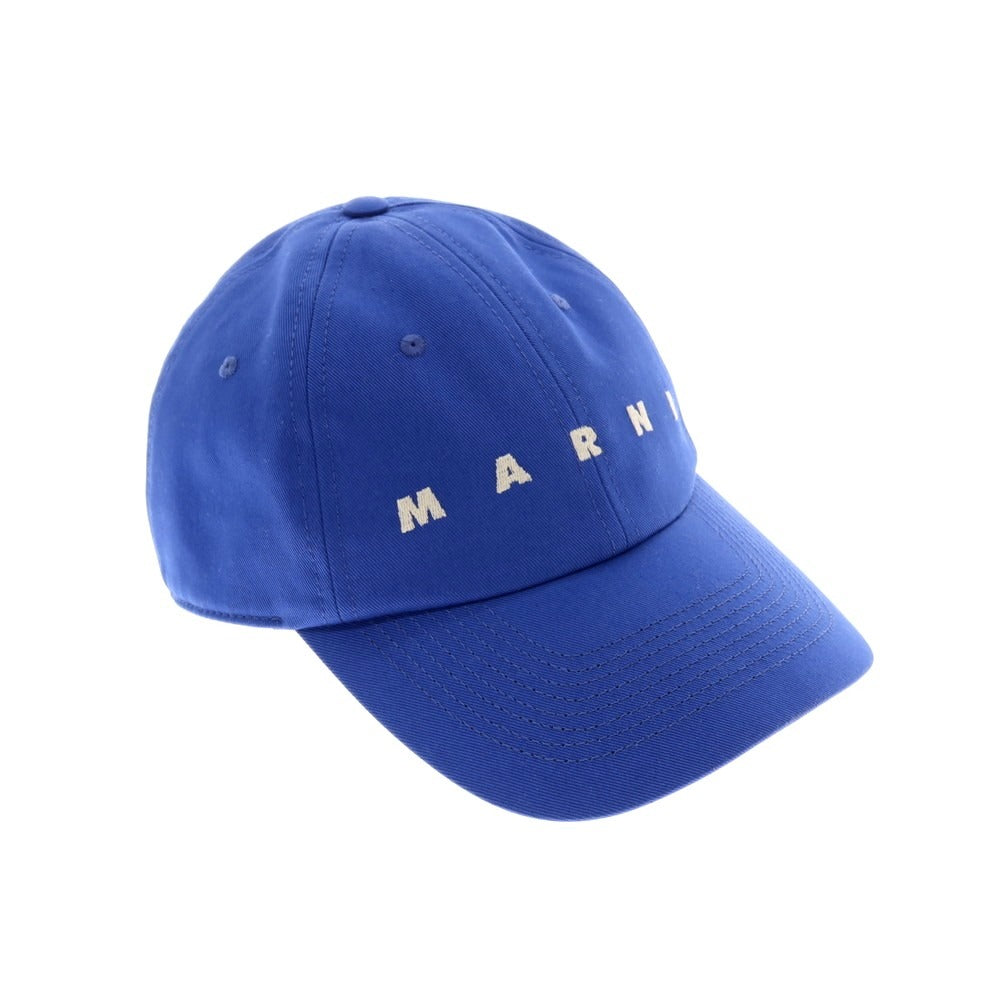 【新品】マルニ MARNI ツイルコットン ロゴ BBキャップ ブルー【 L 】【 状態ランクN 】【 ユニセックス 】