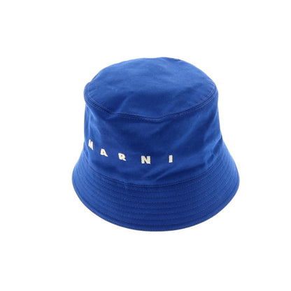 【新品】マルニ MARNI ツイルコットン ロゴ バケットハット ブルー【 M 】【 状態ランクN 】【 ユニセックス 】