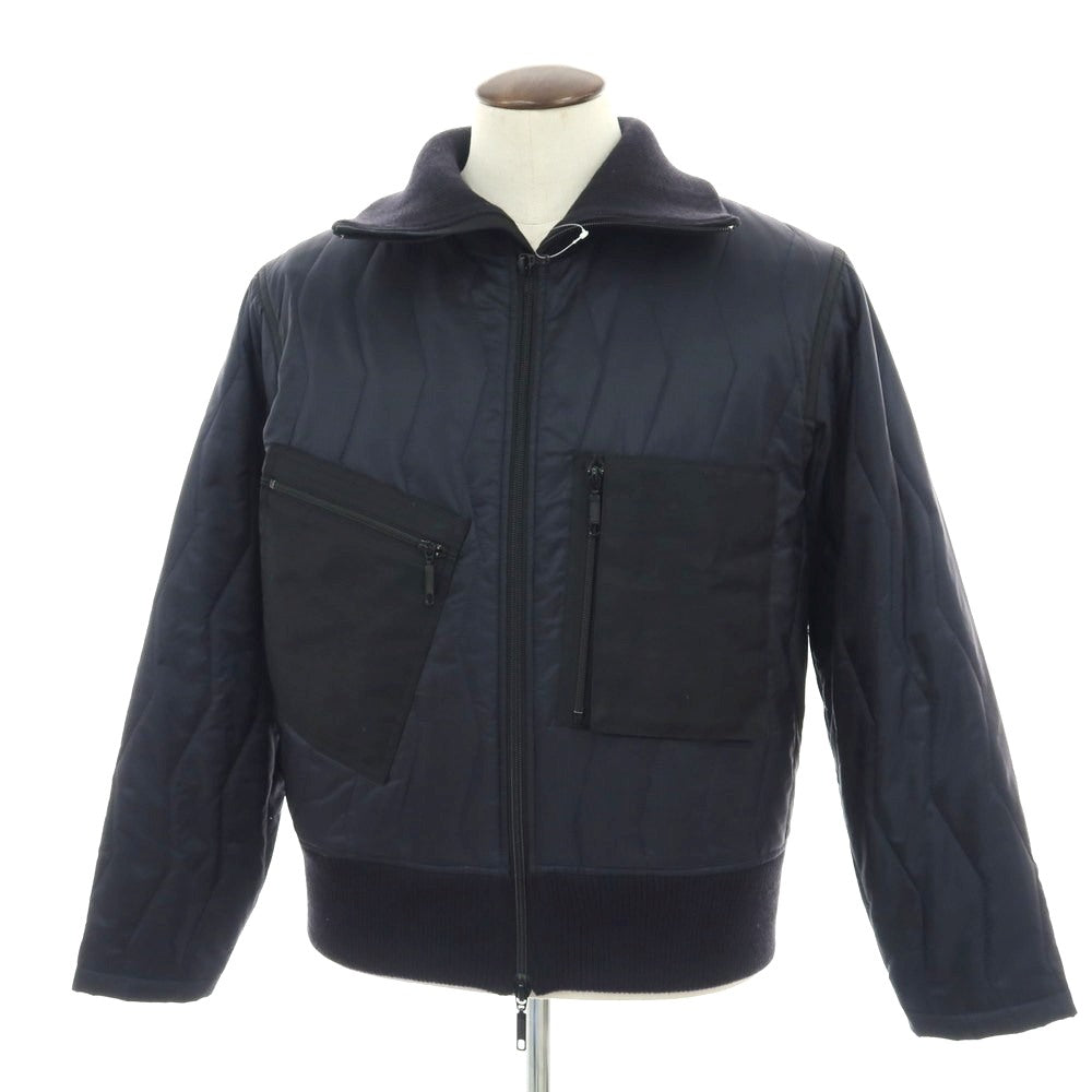 【中古】リパーパス RE-PURPOSE 2025年秋冬 ナイロン 中綿入り キルティングブルゾン ネイビー【 L 】【 状態ランクB 】【 メンズ 】