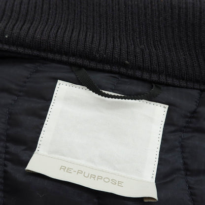 【中古】リパーパス RE-PURPOSE 2025年秋冬 ナイロン 中綿入り キルティングブルゾン ネイビー【 L 】【 状態ランクB 】【 メンズ 】