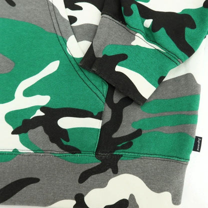 【中古】シュプリーム Supreme 2025年秋冬 Small Box Zip Up Hooded Sweatshirt カモフラ パーカー グリーンxグレー【 XL 】【 状態ランクA 】【 メンズ 】