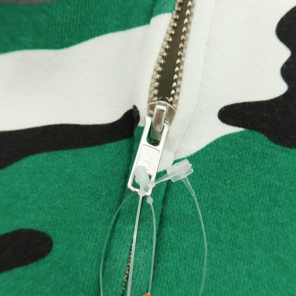 【中古】シュプリーム Supreme 2025年秋冬 Small Box Zip Up Hooded Sweatshirt カモフラ パーカー グリーンxグレー【 XL 】【 状態ランクA 】【 メンズ 】