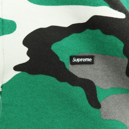 【中古】シュプリーム Supreme 2025年秋冬 Small Box Zip Up Hooded Sweatshirt カモフラ パーカー グリーンxグレー【 XL 】【 状態ランクA 】【 メンズ 】