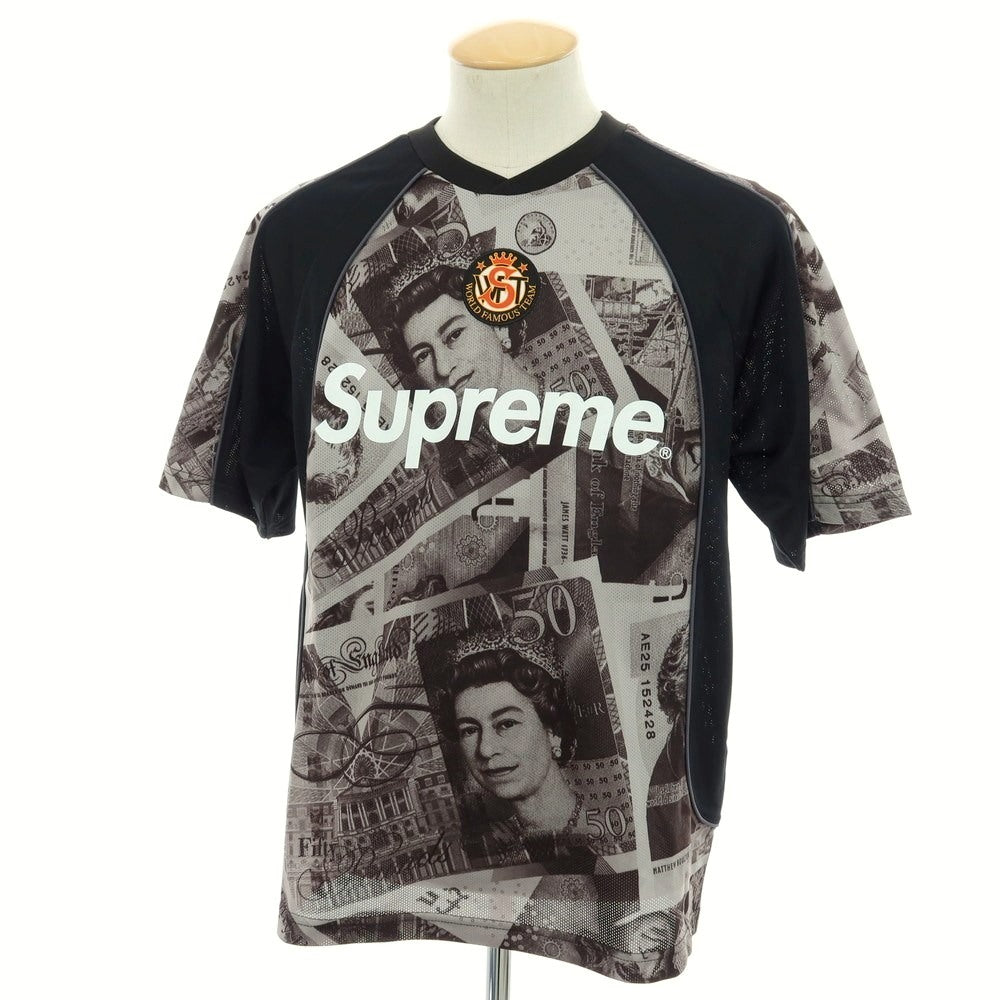 【中古】シュプリーム Supreme 2025年秋冬 Pounds Soccer Jersey 半袖Ｔシャツ ブラック【 S 】【 状態ランクA 】【 メンズ 】
