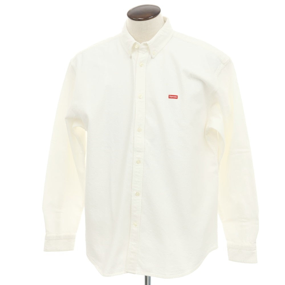 【中古】シュプリーム Supreme 2025年秋冬 Small Box Denim Shirt ボタンダウン カジュアルシャツ ホワイト【 L 】【 状態ランクB 】【 メンズ 】