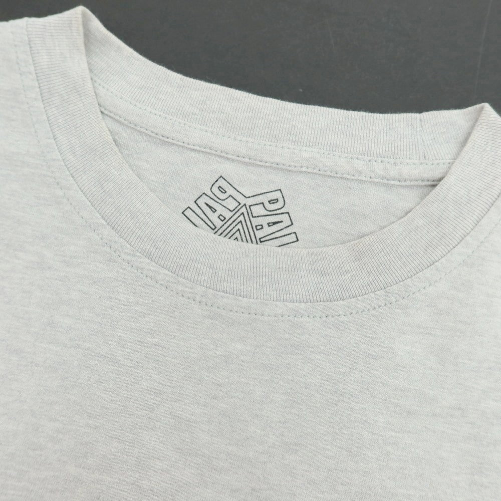 【中古】パレス スケートボード PALACE SKATEBOARDS TOKYOオープン記念 コットン クルーネック 半袖Ｔシャツ ライトグレー【サイズM】【 状態ランクC 】【 メンズ 】[EPD]