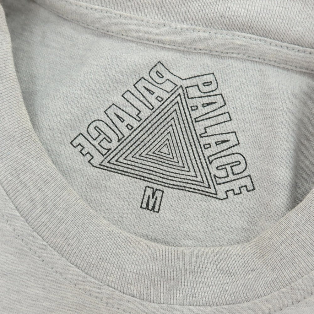 【中古】パレス スケートボード PALACE SKATEBOARDS TOKYOオープン記念 コットン クルーネック 半袖Ｔシャツ ライトグレー【サイズM】【 状態ランクC 】【 メンズ 】[EPD]