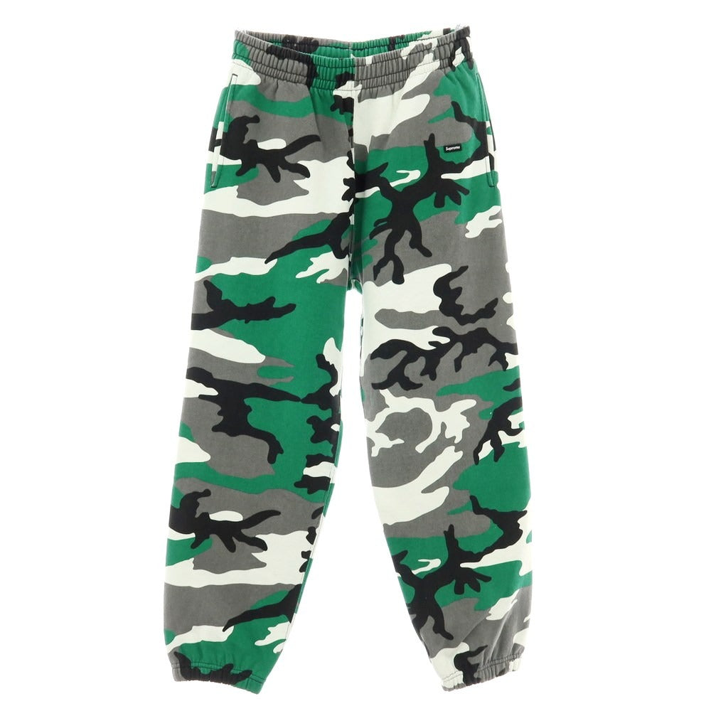 【中古】シュプリーム Supreme 2025年秋冬 Small Box Sweatpant カモフラージュ柄 スウェットパンツ グリーンxグレー【 S 】【 状態ランクB 】【 メンズ 】