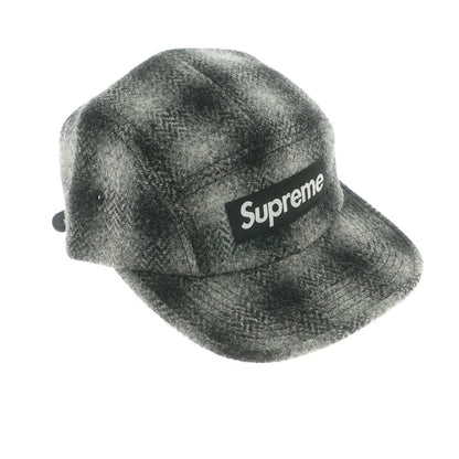 【中古】シュプリーム Supreme 2025年秋冬 Harris Tweed Camp Cap キャップ グレーxブラック【 ONE SIZE(58cm) 】【 状態ランクA 】【 メンズ 】