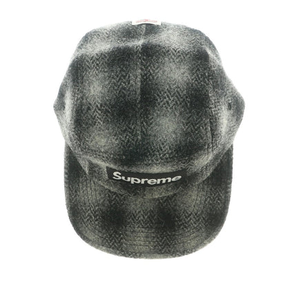 【中古】シュプリーム Supreme 2025年秋冬 Harris Tweed Camp Cap キャップ グレーxブラック【 ONE SIZE(58cm) 】【 状態ランクA 】【 メンズ 】