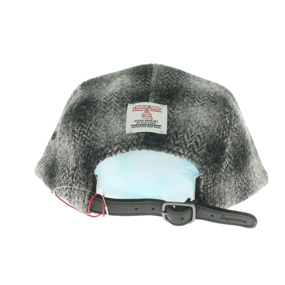 【中古】シュプリーム Supreme 2025年秋冬 Harris Tweed Camp Cap キャップ グレーxブラック【 ONE SIZE(58cm) 】【 状態ランクA 】【 メンズ 】