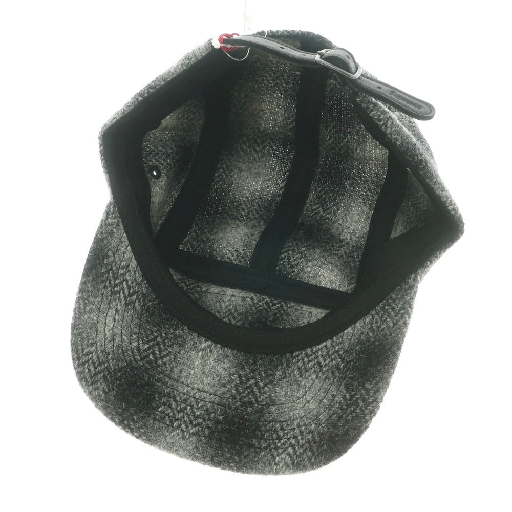 【中古】シュプリーム Supreme 2025年秋冬 Harris Tweed Camp Cap キャップ グレーxブラック【 ONE SIZE(58cm) 】【 状態ランクA 】【 メンズ 】
