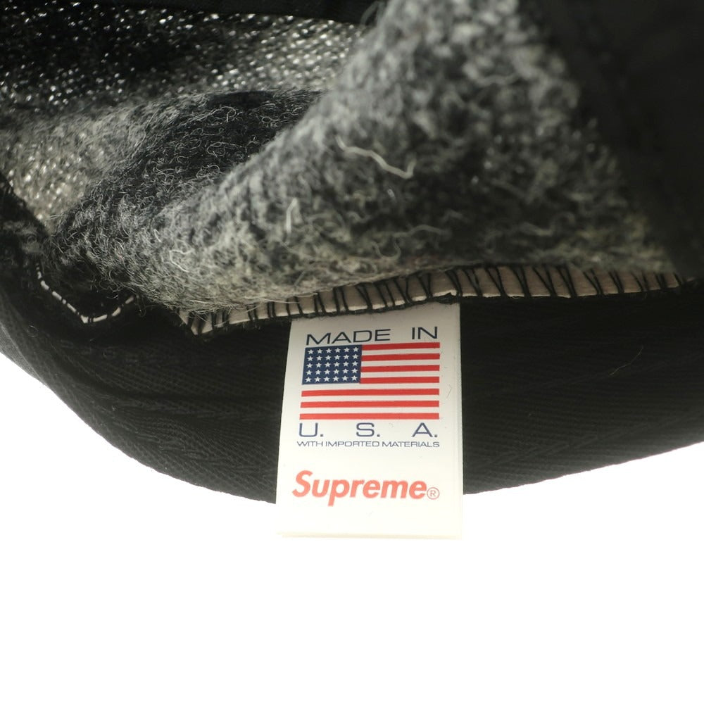 【中古】シュプリーム Supreme 2025年秋冬 Harris Tweed Camp Cap キャップ グレーxブラック【 ONE SIZE(58cm) 】【 状態ランクA 】【 メンズ 】