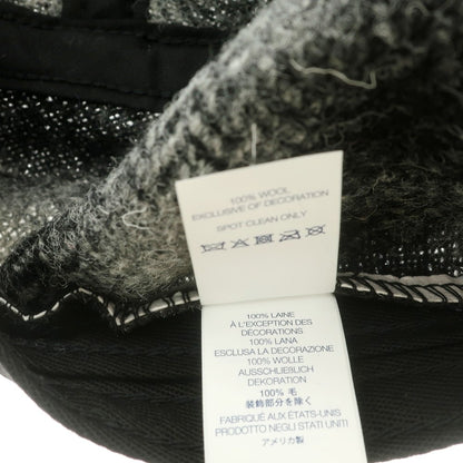 【中古】シュプリーム Supreme 2025年秋冬 Harris Tweed Camp Cap キャップ グレーxブラック【 ONE SIZE(58cm) 】【 状態ランクA 】【 メンズ 】